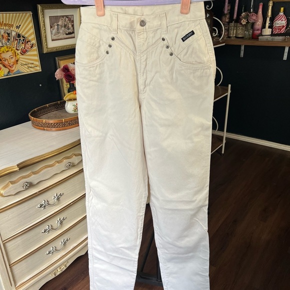 Vintage Rockies Denim Corduroy Jeans Off-white - Picture 1 of 9